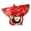 Maske med bred hattform