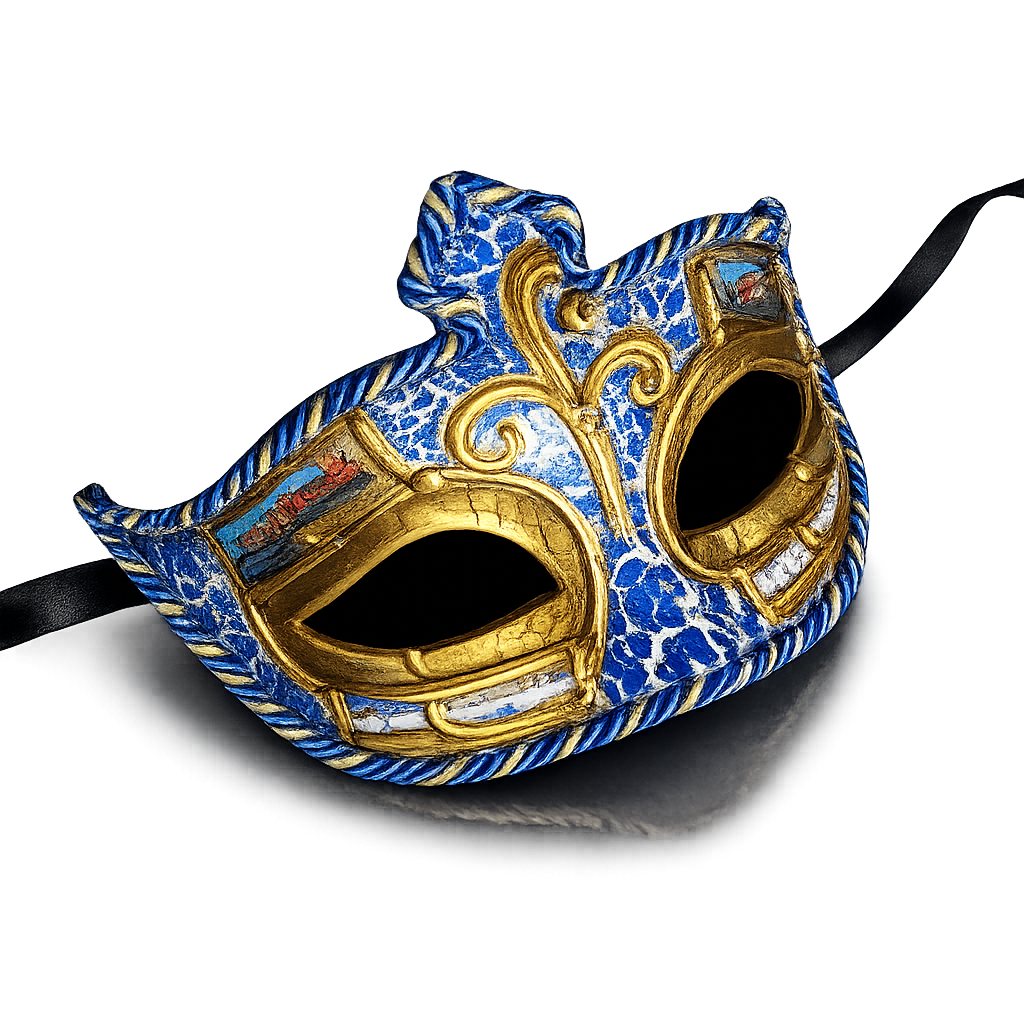 Venetiansk barokkmaske med motiv