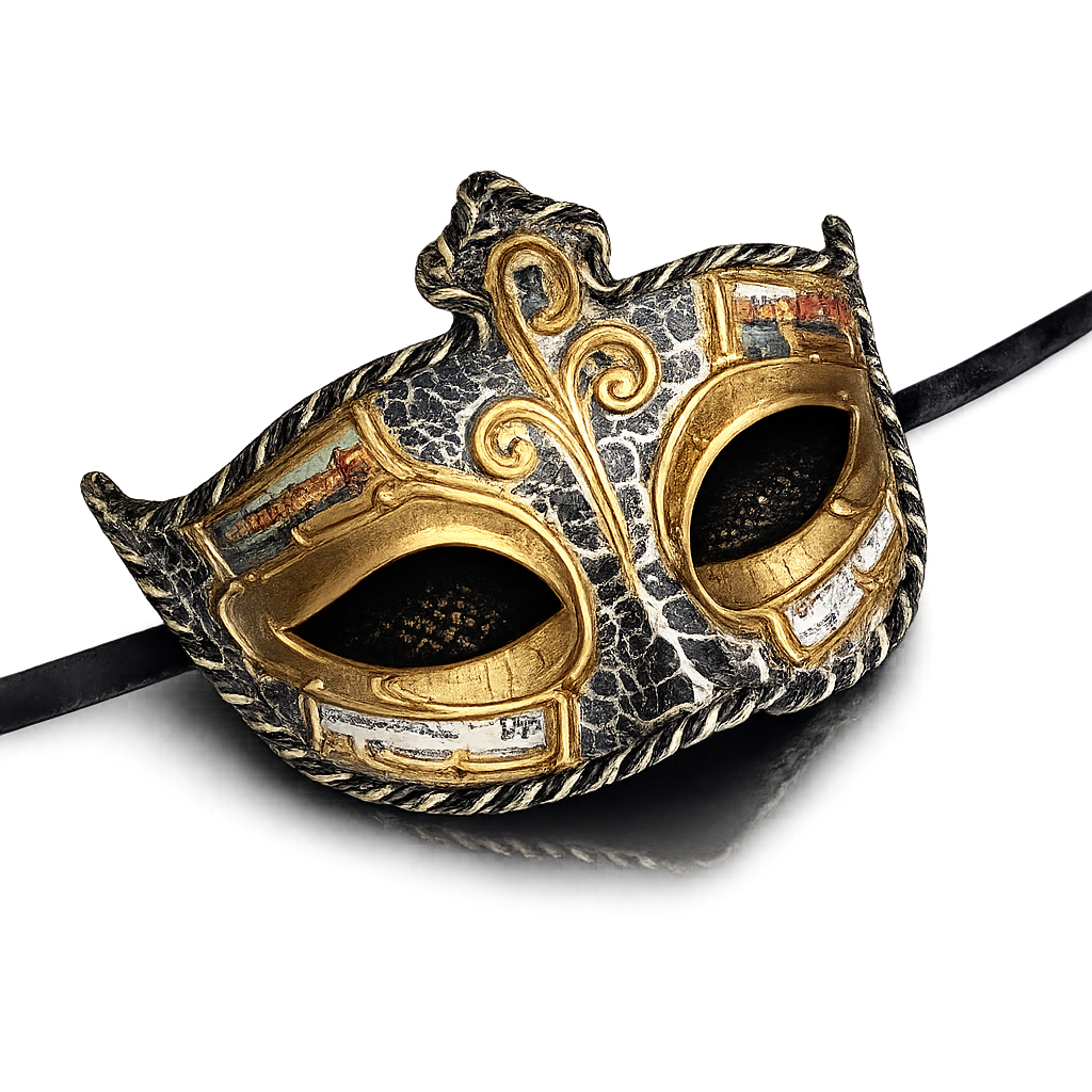 Venetiansk barokkmaske med motiv