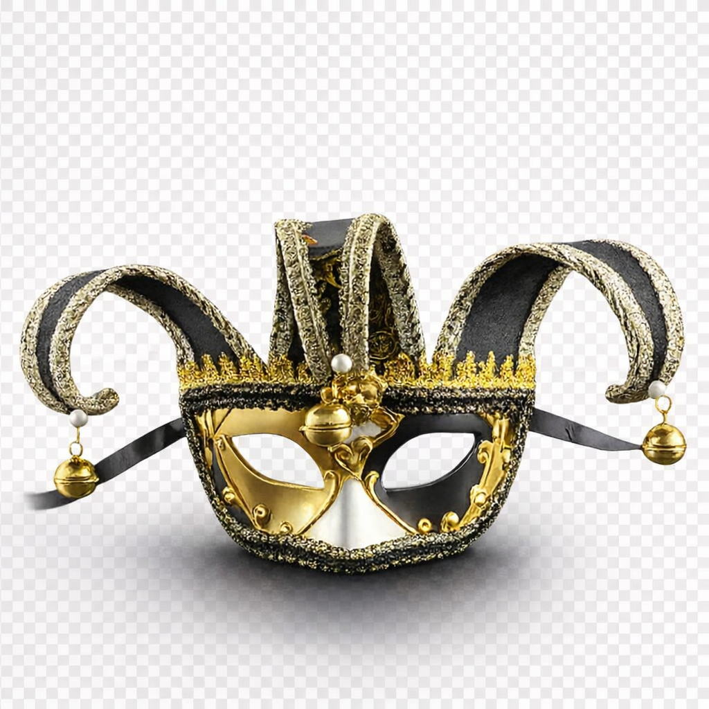 Narrmaske med bjelle