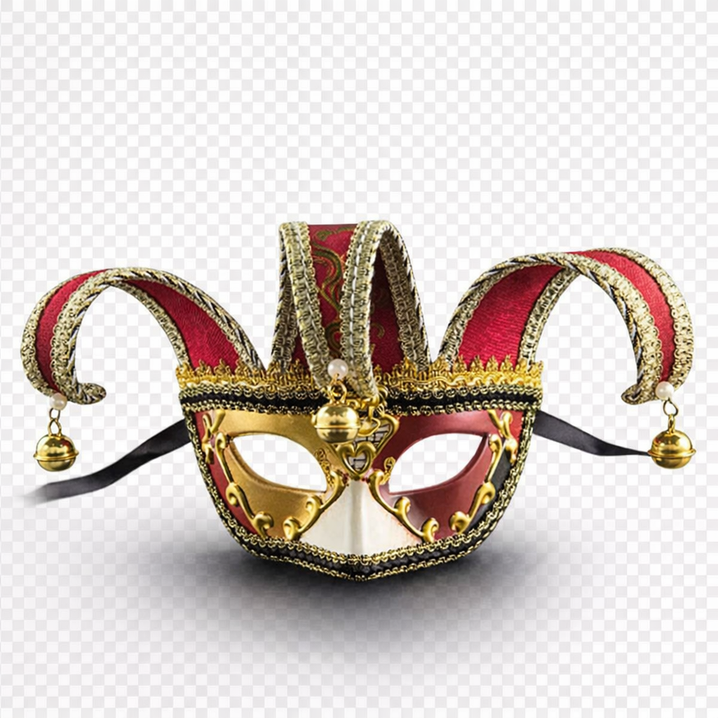 Narrmaske med bjelle