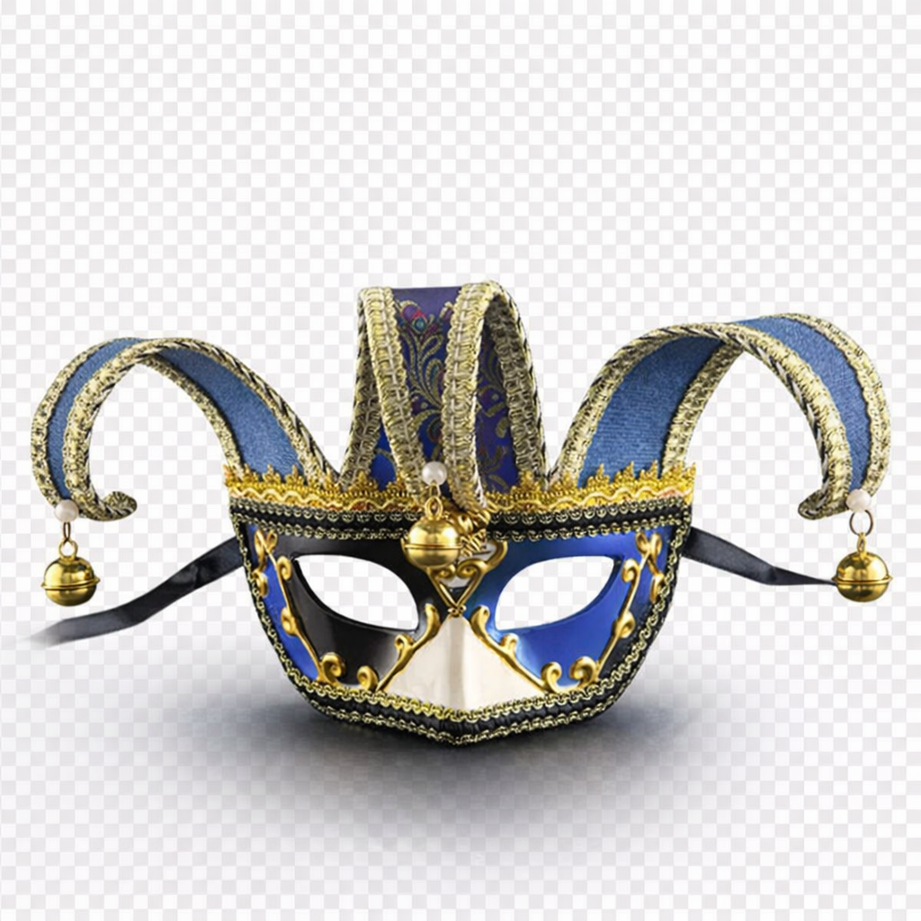 Narrmaske med bjelle