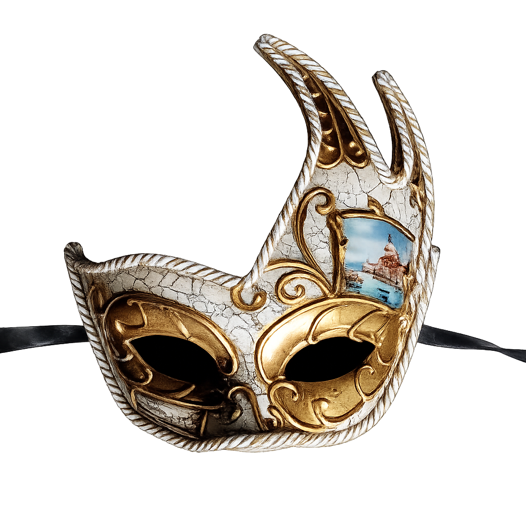 Venetiansk barokkmaske med motiv