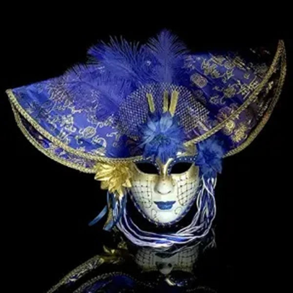 Maske med bred hattform